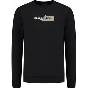 Ballin Amsterdam - Jongens Regular fit Sweaters Crewneck LS - Black - Maat 6