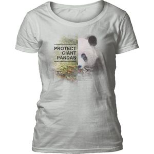 Ladies T-shirt Protect Giant Panda Grey L
