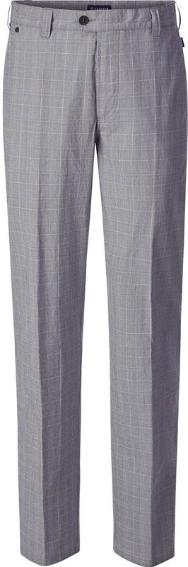 Broek BENZIATO bruin grijs geruit