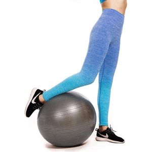 Fitness/Yoga legging - Fitness legging - LOUZIR sport legging Stretch - squat proof - OMBRE blauw Maat L