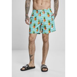 Urban Classics - Pattern Pineapple Zwemshorts - 2XL - Multicolours