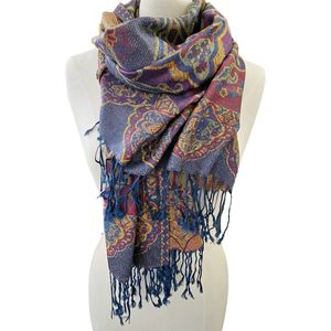 Mooie dames sjaal Bloemenprint- Bloemen print dubbelzijdig - langwerpige sjaal met kwast - omslagsjaal- | Moederdag cadeau | Cadeau voor vrouwen