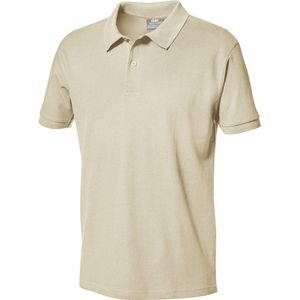 SIR SAFETY PIQUET Korte mouw Werkpolo HEREN Bruin Beige - 100% Katoen - 180 g/m² - Dubbel Gestikt