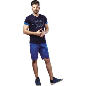 Embrator mannen Huispak / Zomerset / Shortama blauw maat S