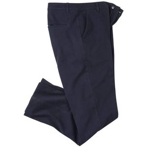 ATLAS FOR MEN - Nachtblauwe stretch chino - Heren - Verkrijgbaar in grote maten - W40