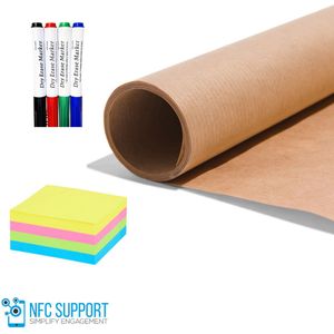 Scrum Brown Paper - 70cm x 200cm - 1 scrum sessie