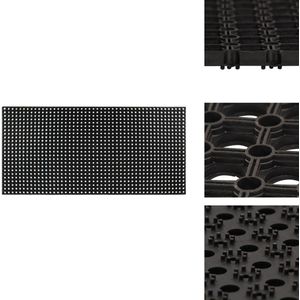 vidaXL Deurmat - Deurmatten - Vloermat - Vloermatten - Rubbermat 22 mm 100x150 cm