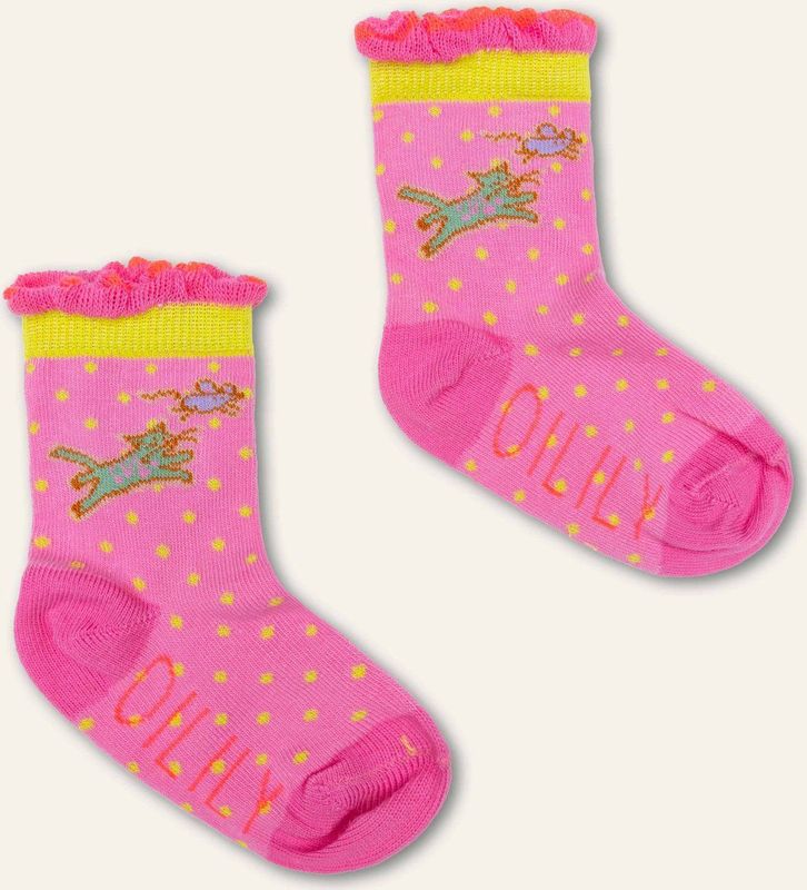 Oilily - Mittymouse ankle socks - Roze - 26-28