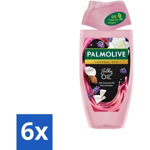 Palmolive - Thermal Spa - Douchegel - Silky Oil - Zijdezacht & Hydraterend - 250 ml - Voordeelverpakking - 6 stuks