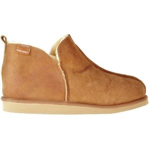 Shepherd of Sweden - Anton - Pantoffel - Antique Cognac - Schapenvacht en Suède