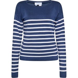 usha - Pullover - Gestreept - Ronde Hals - Lange Mouwen