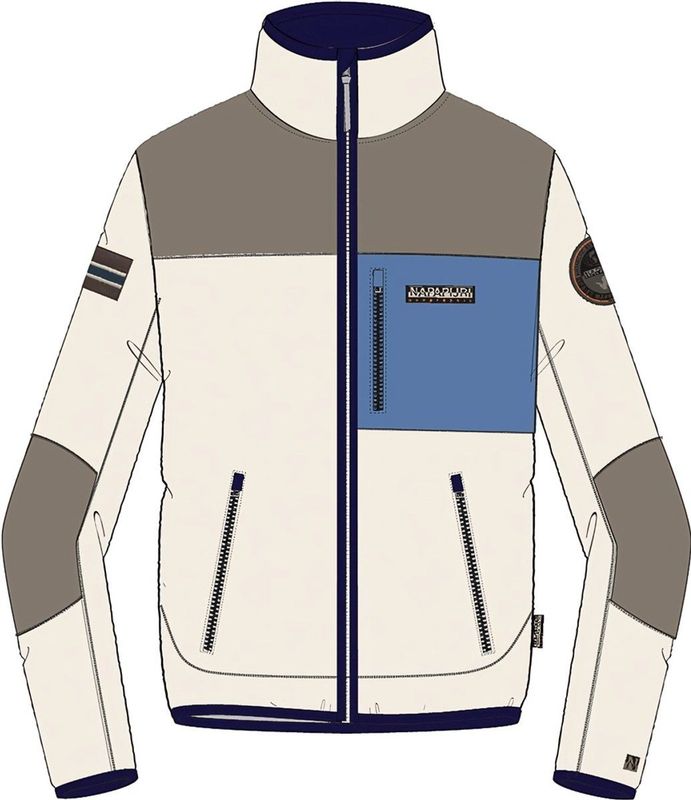 Napapijri Yupik Full Zip 3 Fleecevest (Heren |beige)