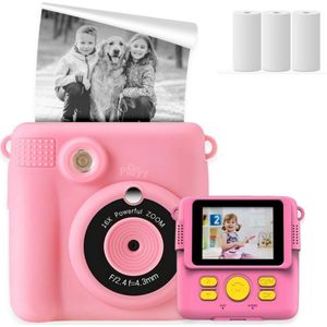 Digitale Instant Kindercamera Montessori speelgoed 10-in-1 Interactieve Speelgoed Camera - Educatief speelgoed met Smartgames - Kinderspeelgoed 4 Jaar tot 10 Jaar. Fototoestel voor Kinderen – Roze