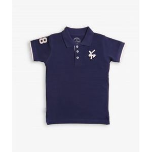 Comfort & Care Apparel | Kinder polo shirt | Blauw wit | Maat 98