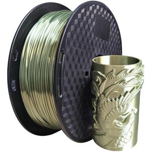 Zijde Brons PLA-filament - 1,75 mm - 1 kg - 3D-printerfilament - zijdeachtig - glanzend - 3D-printmaterialen - metallic - messing - brons PLA filament