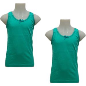 Embrator Meisjes Hemdjes 2-stuks zeegroen maat 128/134