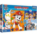 SUPER GIANT DOUBLE-SIDED PUZZEL 3 IN 1 PAW PATROL 15PCS