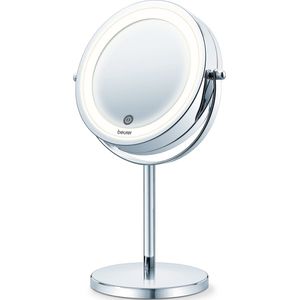 Beurer BS 55 Make up spiegel - Staand - LED verlichting rondom - Tweezijdig - 7x Vergroting - Touch sensor - Dimmer - Rond: doorsnede 13cm - 3 Jaar garantie