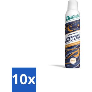 Batiste - Overnight Deep Cleanse - Droogshampoo - Diep Reinigend - Frisser Haar Bij Het Wakker Worden - 200ml - Bulkverpakking - 10 stuks