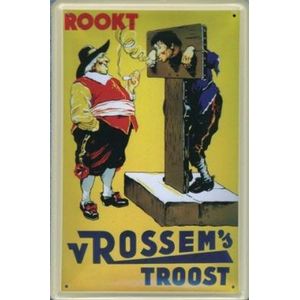 Van Rossem reclame Van Rossem's Troost reclamebord 10x15 cm