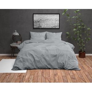 Zensation - Axel - Dekbedovertrek - Grijs - 240x200/260 + 2 Kussenslopen 60x70