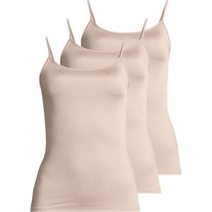 Nina von C Dames spaghettitop 3 pack Pure