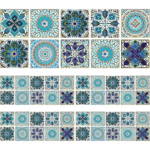50 Tegelstickers 15 x 15 cm - Zelfklevend, Waterdicht en Decoratief voor Badkamer en Keuken