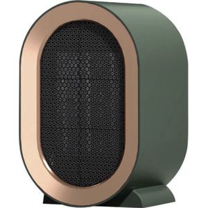 Zuinige Elektrische Kachel- Mikudia buddy - Slaapkamer verwarming - Slaapkamerkachel - Room heater - Bedroom heater - Kamerverwarming 800 - 1200 Watt - Green/Gold