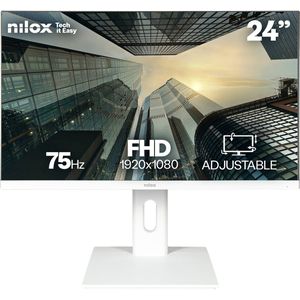 Nilox NXM24REGWEB01W computer monitor 60,5 cm (23.8") 1920 x 1080 Pixels Full HD LED Wit