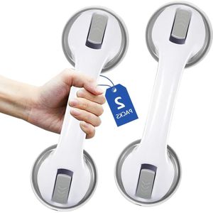 305 cm grijpstangen voor douches - badkamerhandgreep met zuignap - 2 stuks - senioren veiligheidsstangen - sterke handgreep handgreep met zuignap