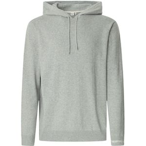 Pepe Jeans - Andre - Hoodie - Marineblauw - Fijn Gebreid Met Capuchon