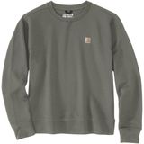 Carhartt - Women French Terry Crewneck - Trui - Dusty Olive - Katoen en TENCEL Lyocell