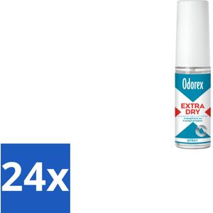 24 x Odorex Extra Dry Pompspray 30 ml - Antitranspirant - Overmatig Zweten - Deodorant - Droogheid - Langdurige Bescherming