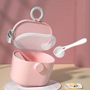 Babyvoeding Bewaarbox - Bewaardoos – Melkpoeder doseerdoos - Bewaarbakjes - Reisbox - Melkpoederbox - Roze