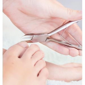 Jeweha® Professionele Nageltang - Nagelknipper - Gebogen Snijkant - 14cm - Hoogwaardig RVS - Speciaal voor kalknagels - Stevige grip - Nagelschaar - Nageltang voor harde teennagels