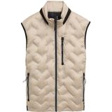 TOM TAILOR - Bodywarmer - Lichtbruin / Zwart