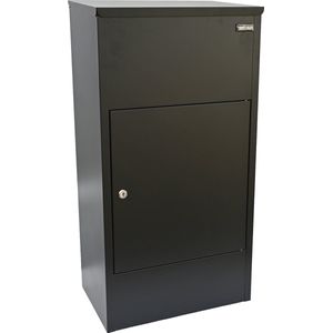 Veehaus® - Rodrygo M - Pakketbrievenbus - Brievenbus - Klussen - Zwarte -Metaal - 26*41*79 cm