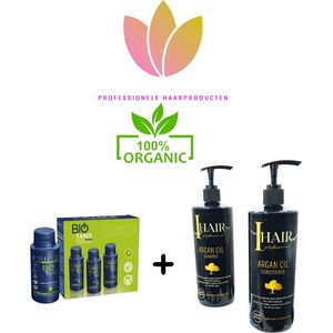 Prime Bio Tanix Brazilian Protein Kit 3x100ml & ORGANIC Onderhouds shampoo & Conditioner