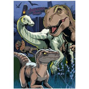 Dinosaurussen neon puzzel 100 xl stukjes