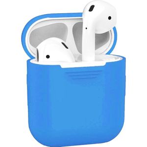 DW4Trading Siliconen Case Blauw - Cover - Hoesje - Geschikt voor Apple Airpods 1 en 2