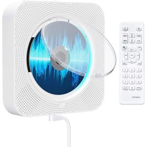 Draagbare cd-speler met Bluetooth en FM-radio - Multifunctionele muziekspeler voor thuis
