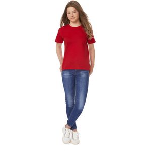 B&C Exact 150 Kinder T-Shirt - Rood - 7-8 Jaar - 128