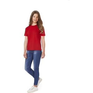 B&C Exact 150 Kinder T-Shirt - Rood - 12-14 Jaar - 152