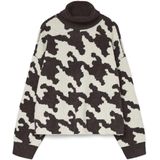 VERO MODA - VMHURLEY LS HIGHNECK HOUNDSTOOTH PULL - Gebreide Pullover - Dames