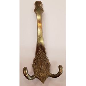 Dubbele Jas/Hoedhaak Zamac/Gebronsd – Sterke Wandhaak voor Jassen, Hoeden en Accessoires