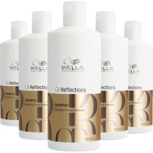 Wella Oil Reflections Luminous Reveal Shampoo 500ml - 5 Stuks - Voordeelverpakking