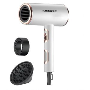 Elektrische Föhn – 2200W – 2 Snelheden & 3 Temperatuurstanden – Luxe Spraykleur & Vergulde Accenten – DC-Motor – Oververhittingsbeveiliging – 1,8m Kabel – VDE-Stekkers