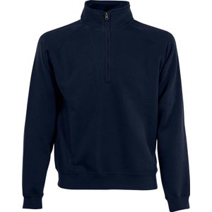 Fruit Of The Loom Heren Ritssluiting Neck Sweatshirt (Heather Grijs)