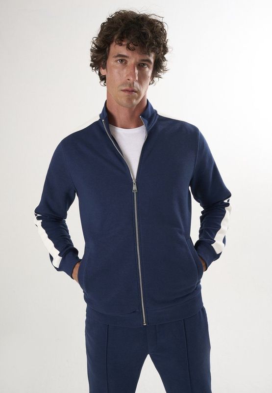 Felix Hardy Sweatvest  navy / wit