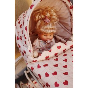 Konges Sløjd Poppenwagen/Doll Pram Vintage - Opvouwbaar - Amour Rouge